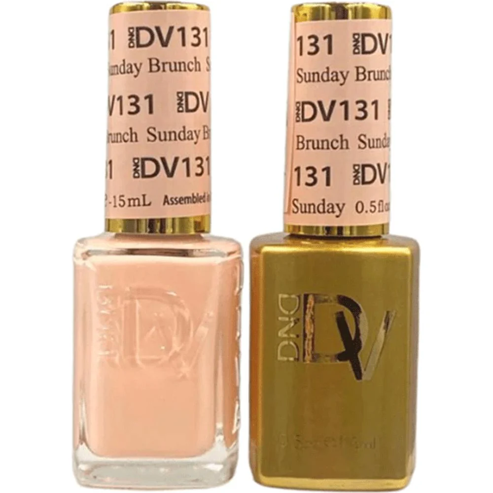 DND Diva Duo Gel - #131 - Sunday Brunch / Soak-Off Gel Polish 0.5 oz. + Nail Lacquer 0.5 oz.