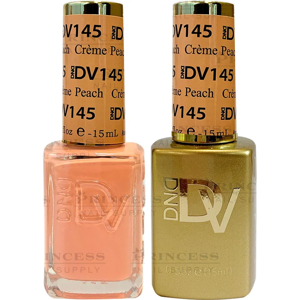 DND Diva Duo Gel - #145 - Crème Peach / Soak-Off Gel Polish 0.5 oz. + Nail Lacquer 0.5 oz.