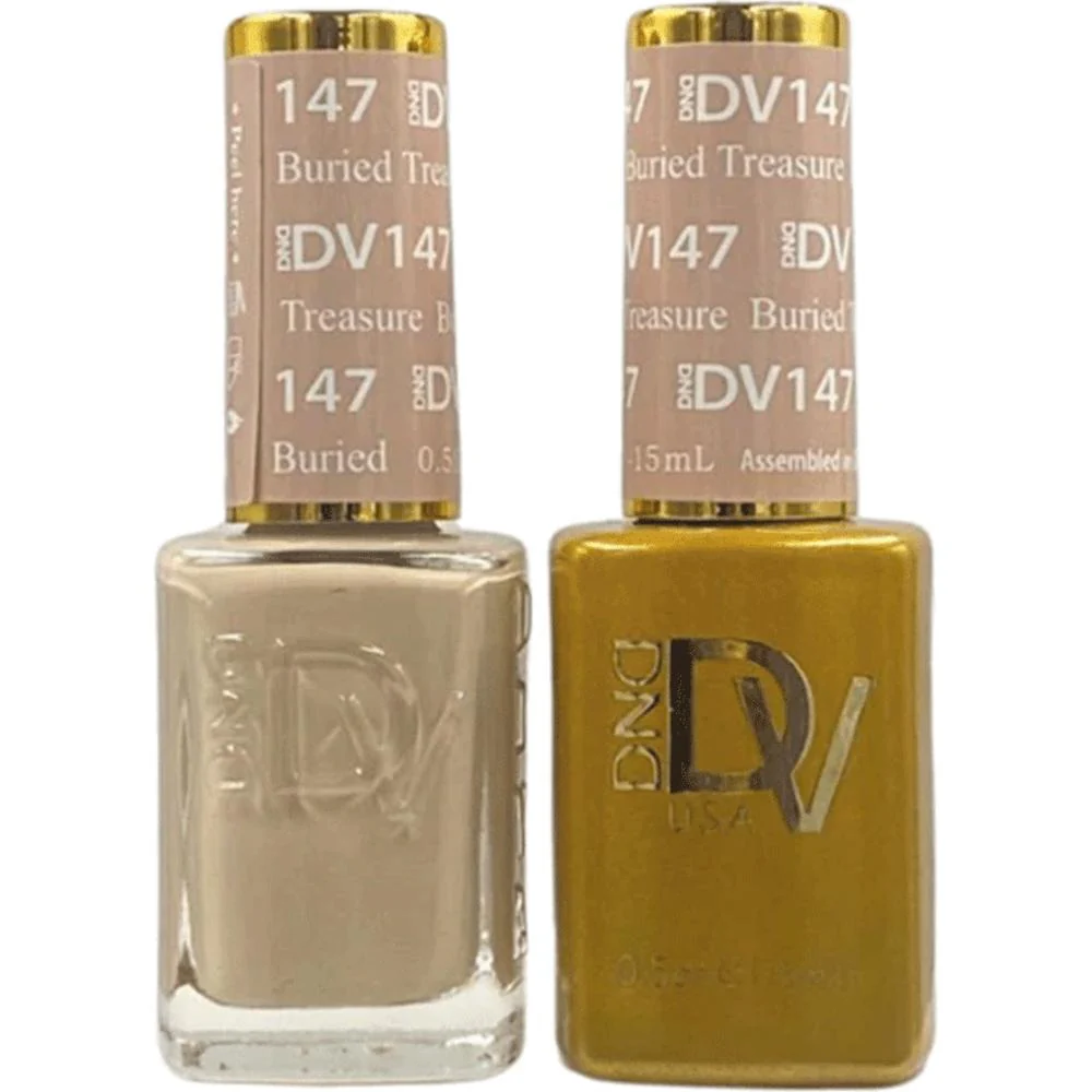 DND Diva Duo Gel - #147 - Buried Treasure / Soak-Off Gel Polish 0.5 oz. + Nail Lacquer 0.5 oz.