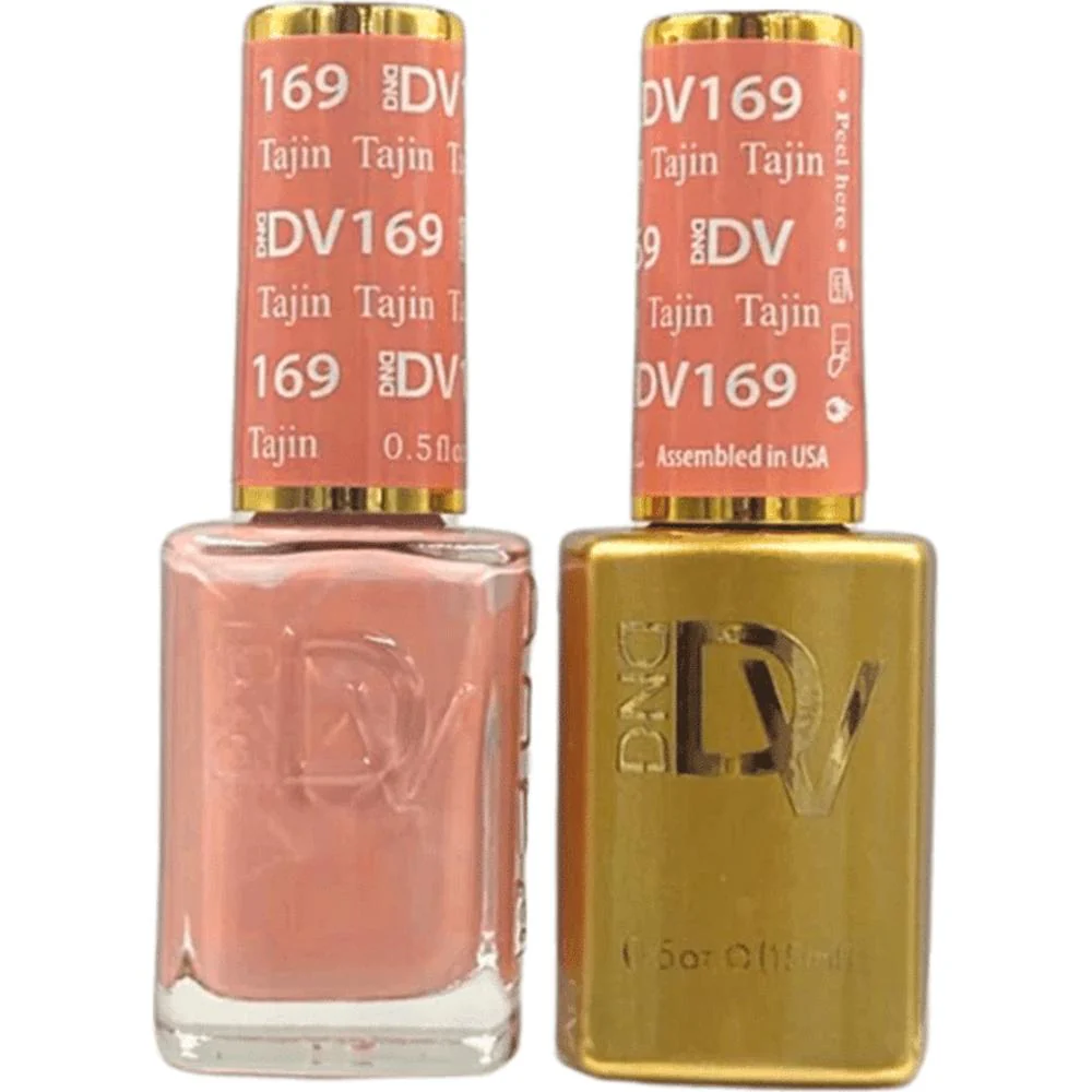 DND Diva Duo Gel - #169 - Dramatic Persimmon / Soak-Off Gel Polish 0.5 oz. + Nail Lacquer 0.5 oz.