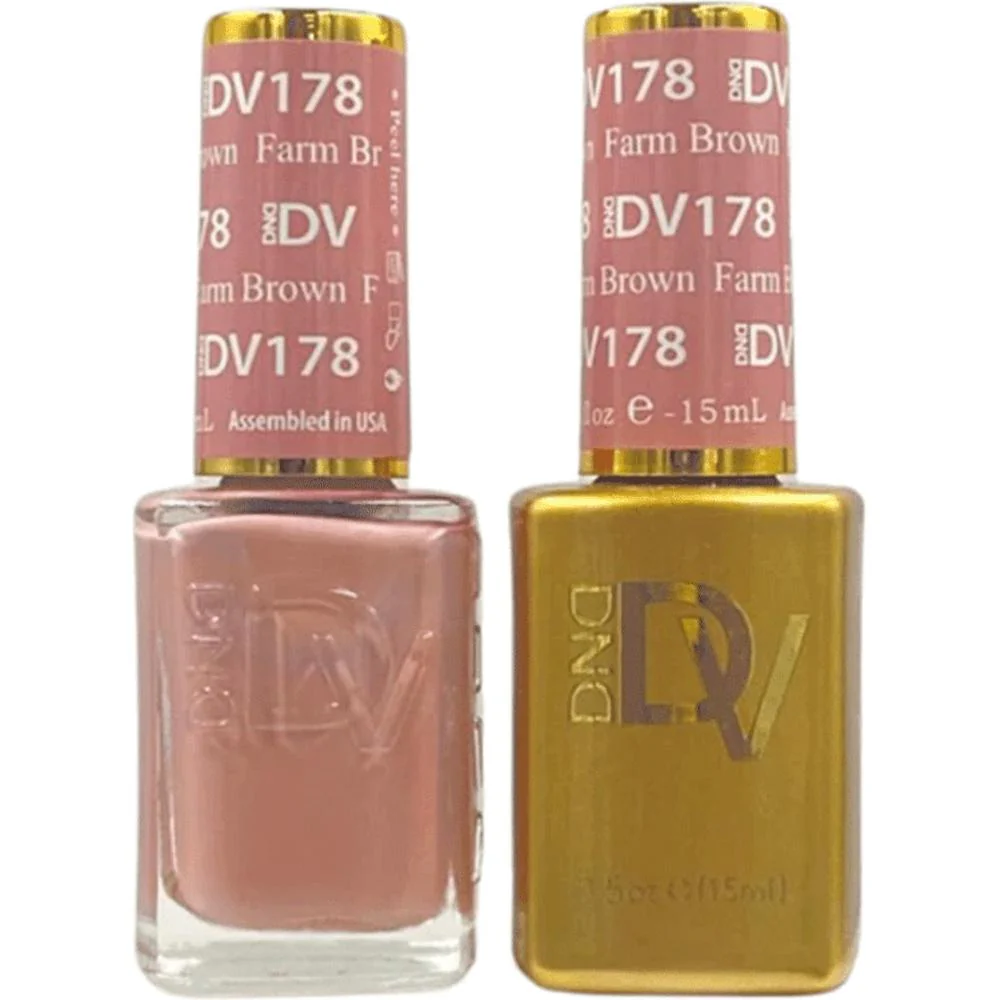 DND Diva Duo Gel - #178 - Fawn Over Me / Soak-Off Gel Polish 0.5 oz. + Nail Lacquer 0.5 oz.