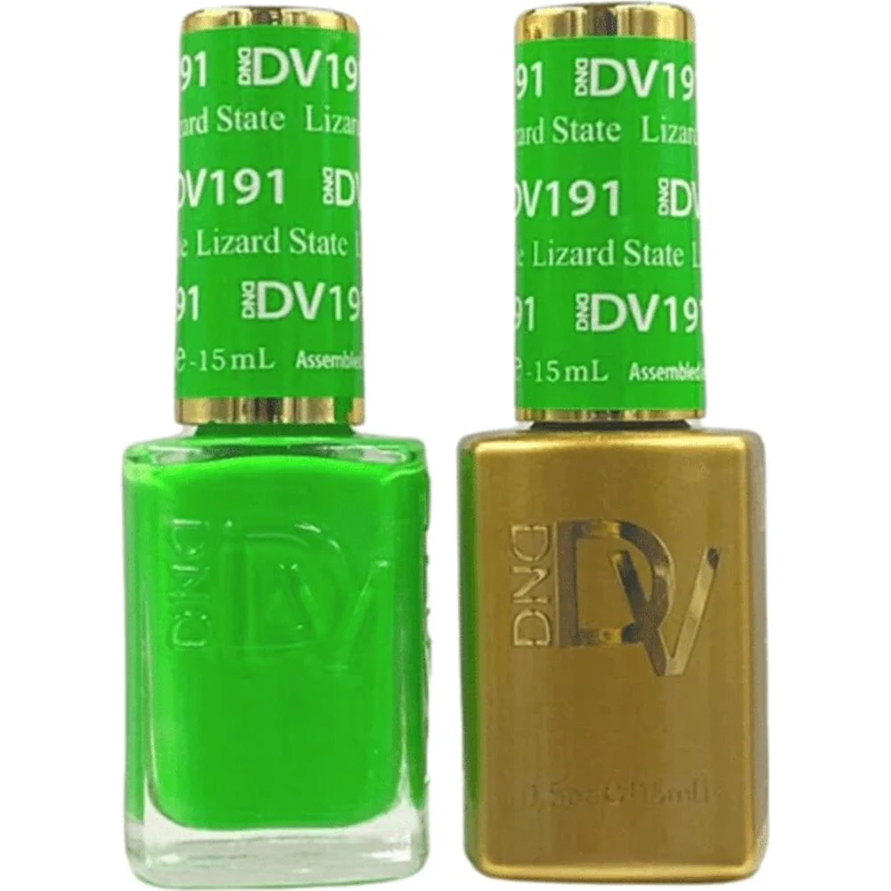 DND Diva Duo Gel - #191 - Lizard State / Soak-Off Gel Polish 0.5 oz. + Nail Lacquer 0.5 oz.