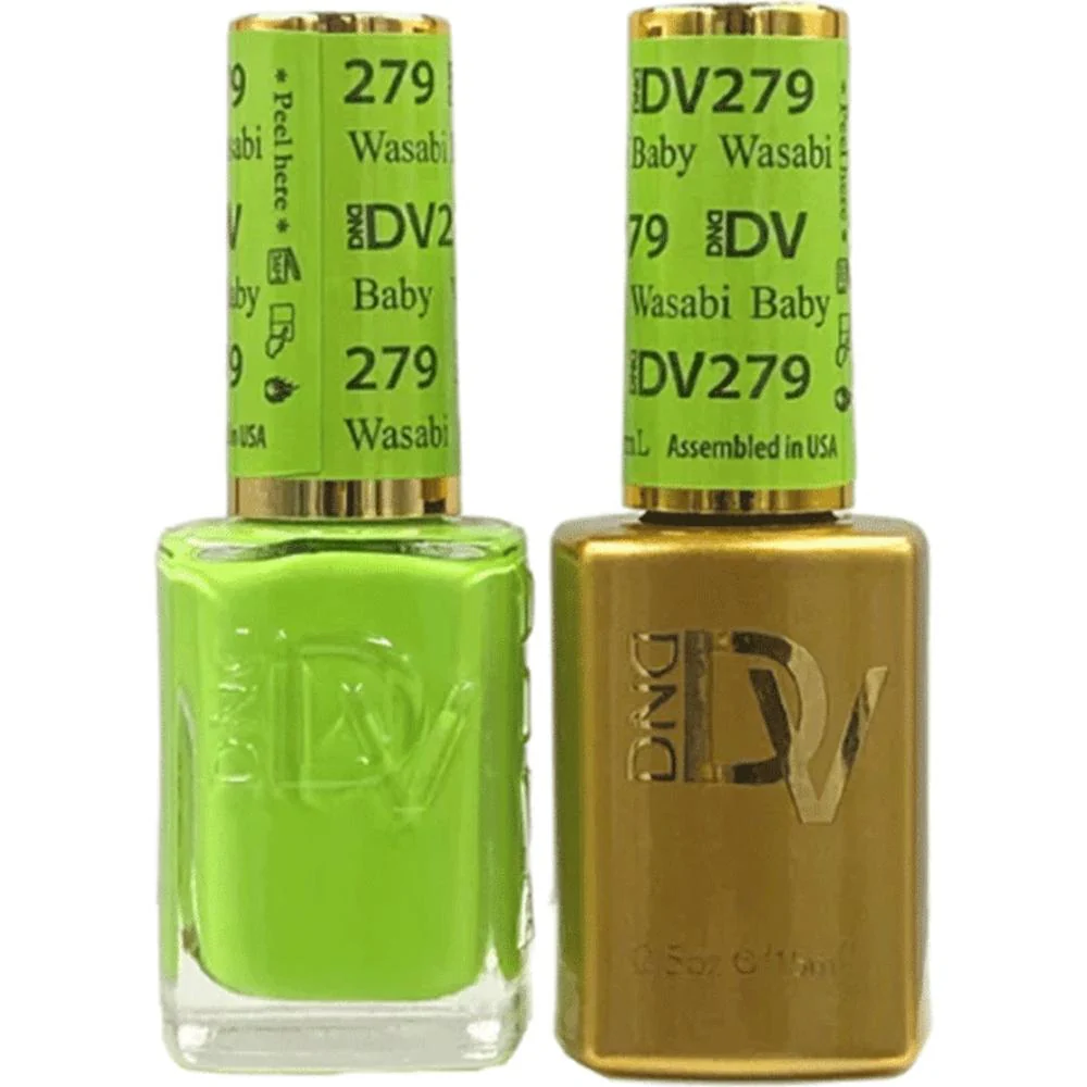 DND Diva Duo Gel - #279 - Wasabi Baby / Soak-Off Gel Polish 0.5 oz. + Nail Lacquer 0.5 oz.