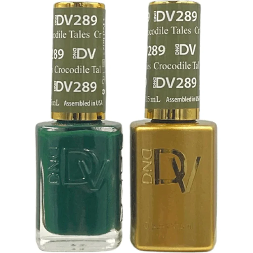 DND Diva Duo Gel - #289 - Crocodile Tales / Soak-Off Gel Polish 0.5 oz. + Nail Lacquer 0.5 oz.