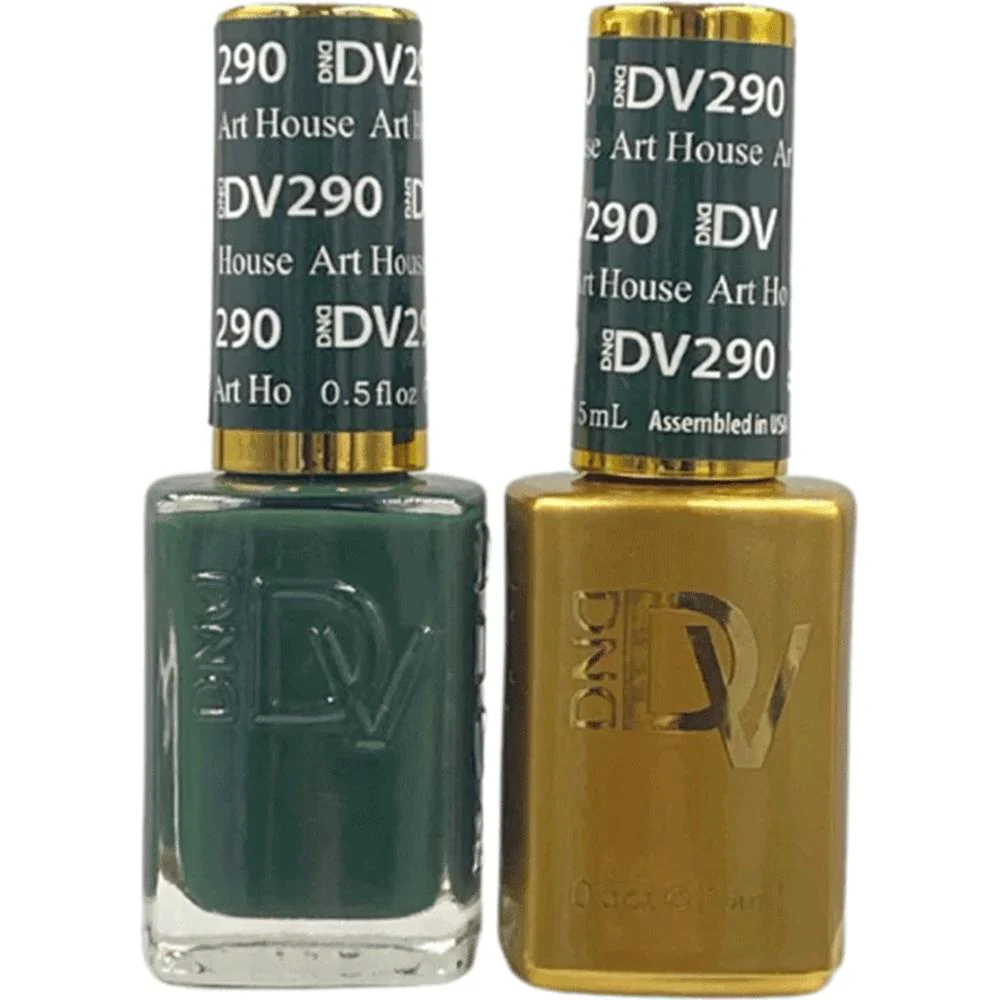 DND Diva Duo Gel - #290 - Art House / Soak-Off Gel Polish 0.5 oz. + Nail Lacquer 0.5 oz.