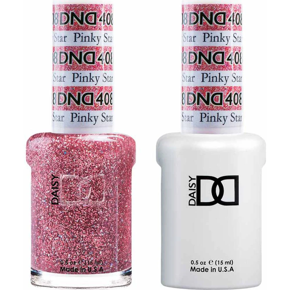 DND Duo - #408 Pinky Star / Soak-Off Gel Polish 0.5 oz. + Nail Lacquer 0.5 oz.