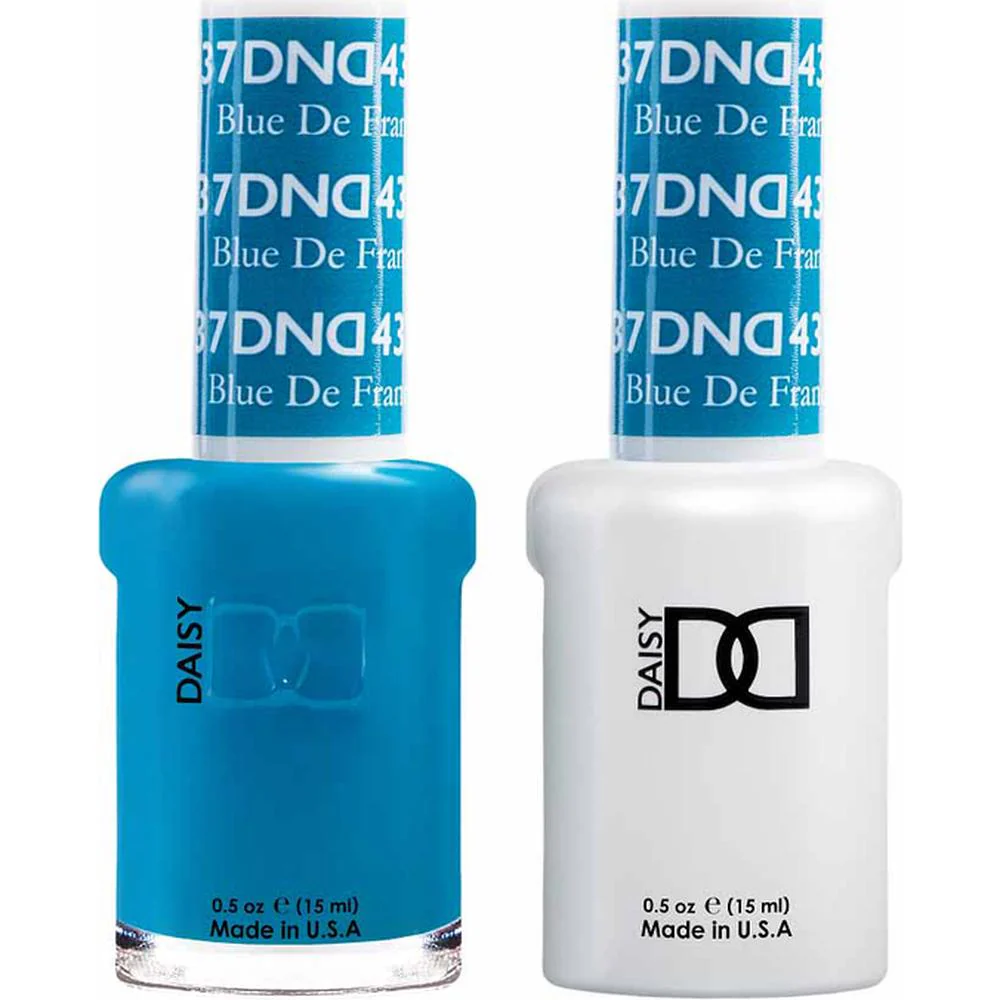 DND Duo - #437 Blue De France / Soak-Off Gel Polish 0.5 oz. + Nail Lacquer 0.5 oz.