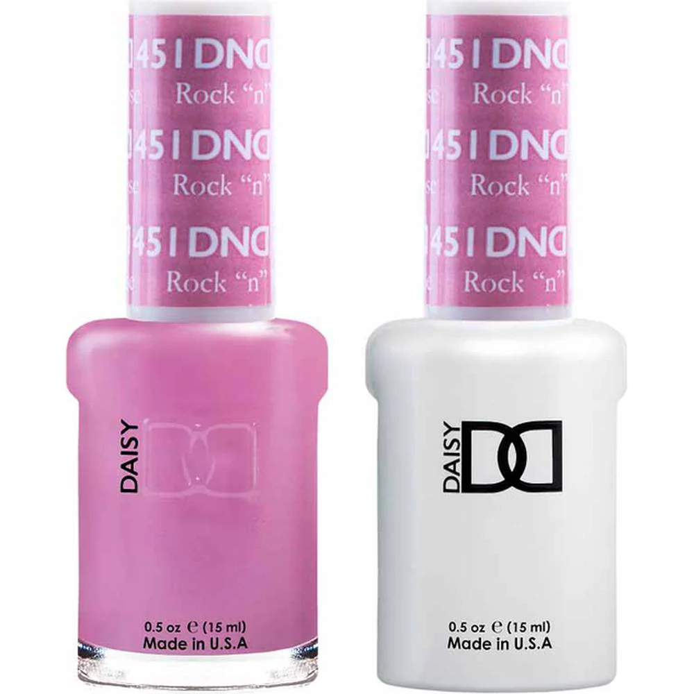 DND Duo - #451 Rock "N" Rose / Soak-Off Gel Polish 0.5 oz. + Nail Lacquer 0.5 oz.