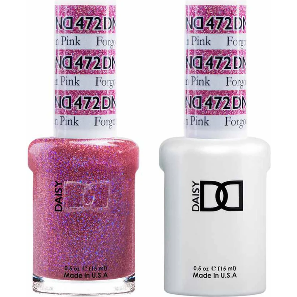 DND Duo - #472 Forgotten Pink / Soak-Off Gel Polish 0.5 oz. + Nail Lacquer 0.5 oz.