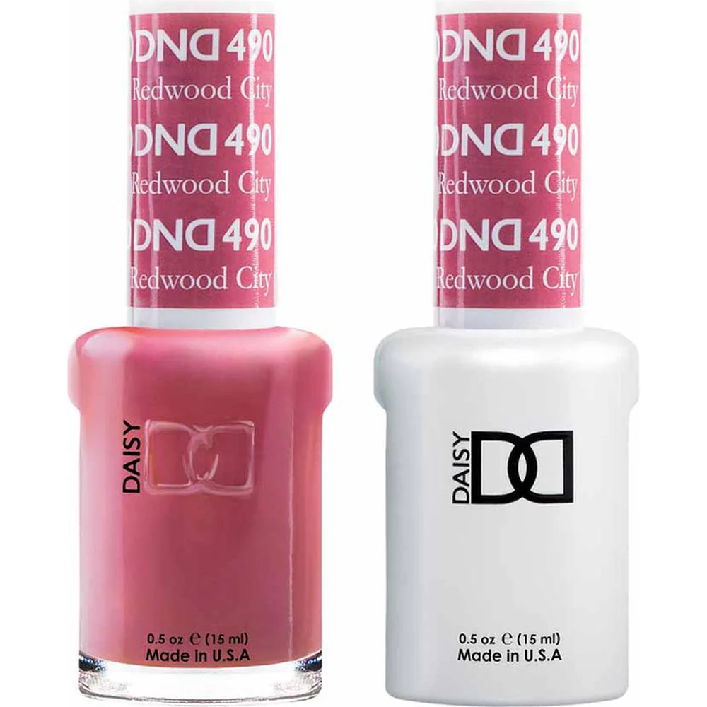 DND Duo - #490 Redwood City / Soak-Off Gel Polish 0.5 oz. + Nail Lacquer 0.5 oz.