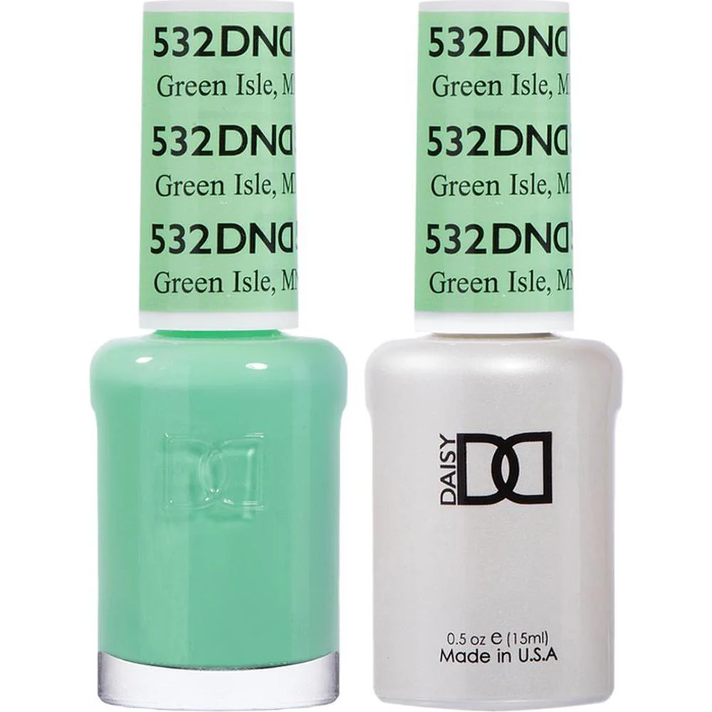 DND Duo - #532 Green Isle, MN / Soak-Off Gel Polish 0.5 oz. + Nail Lacquer 0.5 oz.