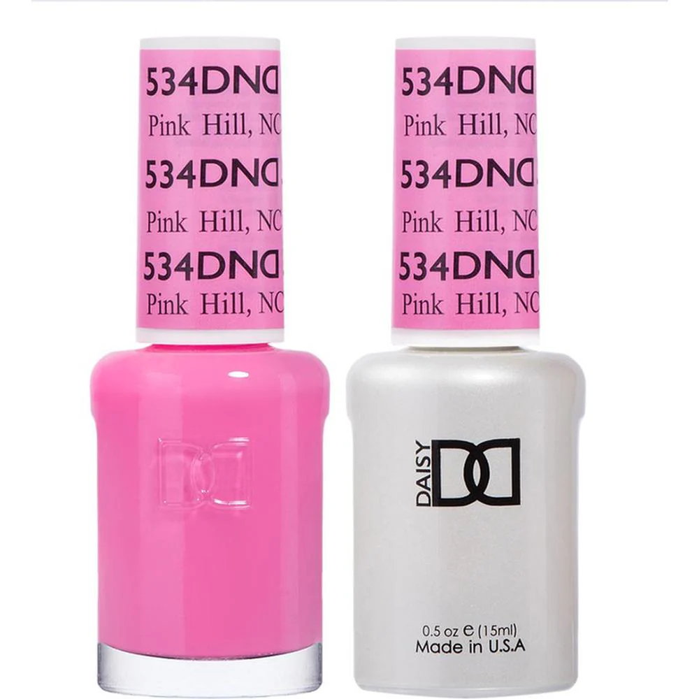 DND Duo - #534 Pink Hill, NC / Soak-Off Gel Polish 0.5 oz. + Nail Lacquer 0.5 oz.