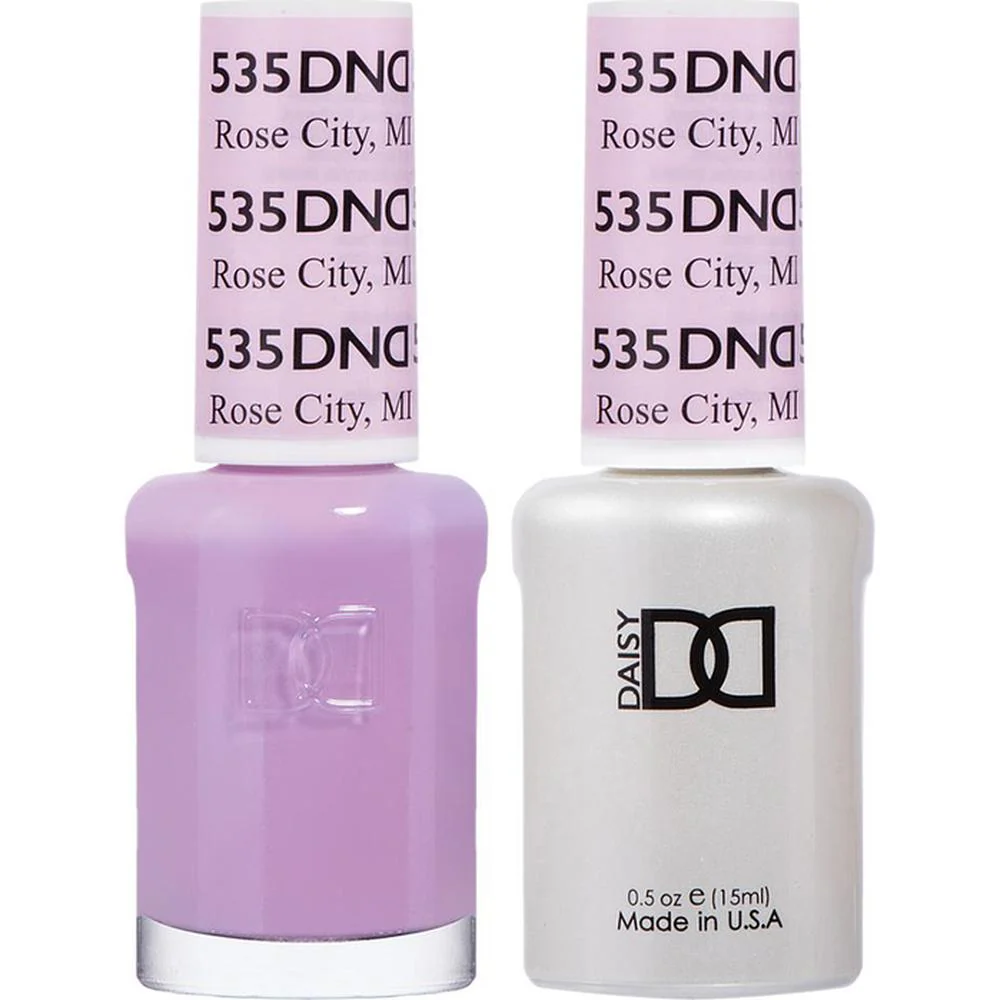 DND Duo - #535 Rose City, MI / Soak-Off Gel Polish 0.5 oz. + Nail Lacquer 0.5 oz.