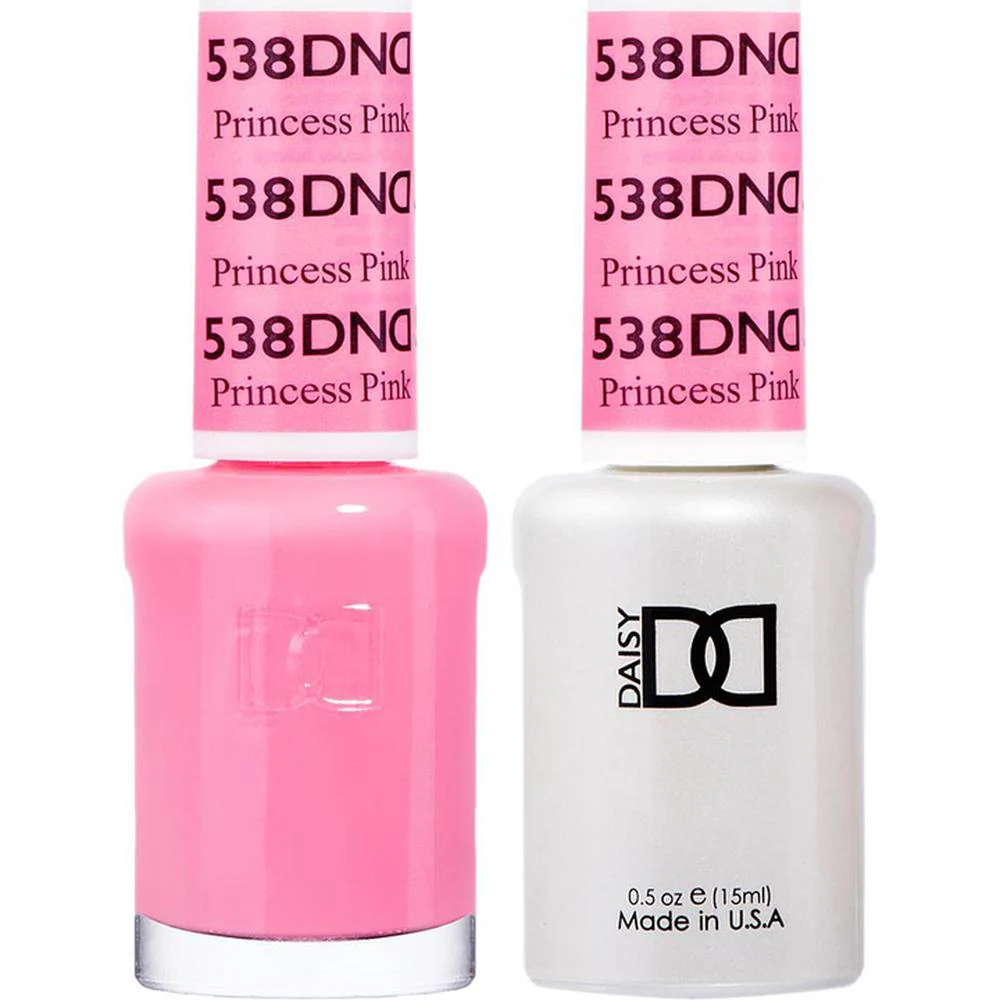 DND Duo - #538 Princess Pink / Soak-Off Gel Polish 0.5 oz. + Nail Lacquer 0.5 oz.
