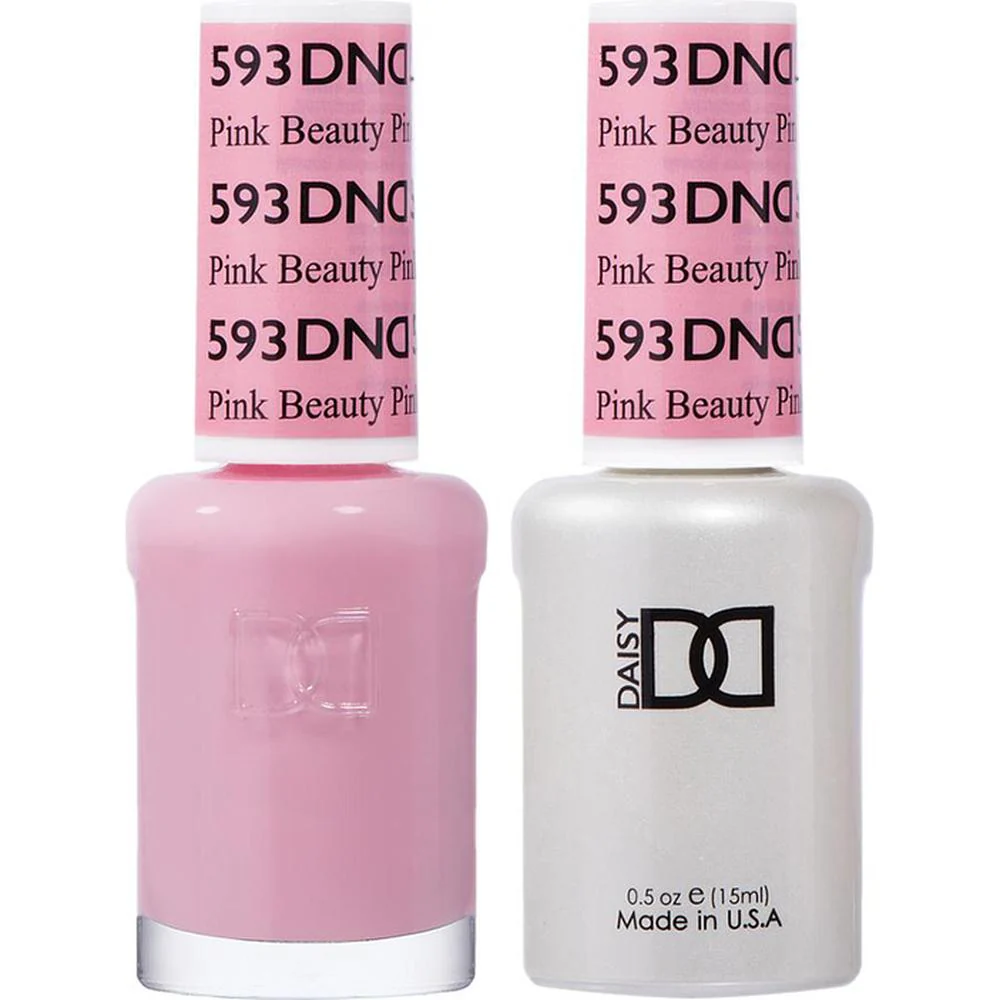 DND Duo - #593 Pink Beauty / Soak-Off Gel Polish 0.5 oz. + Nail Lacquer 0.5 oz.