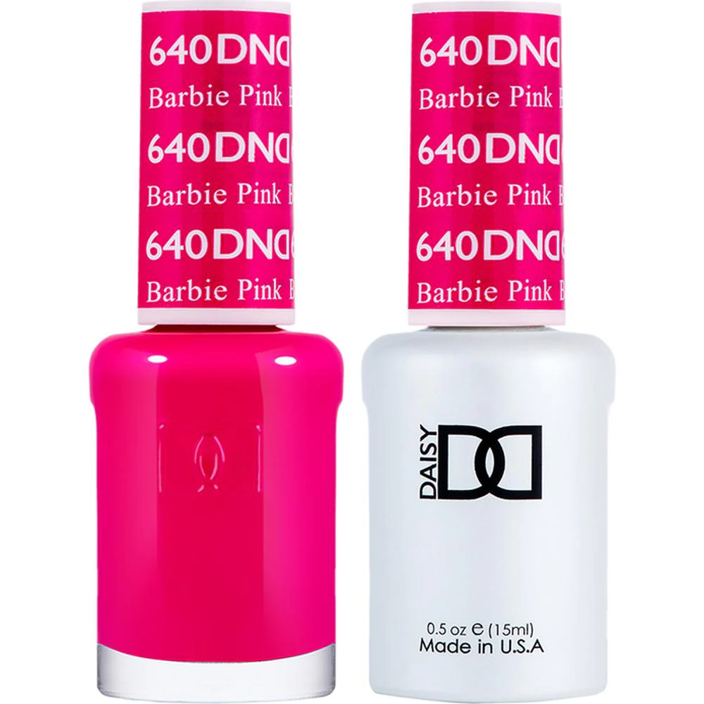 DND Duo - #640 Barbie Pink / Soak-Off Gel Polish 0.5 oz. + Nail Lacquer 0.5 oz.