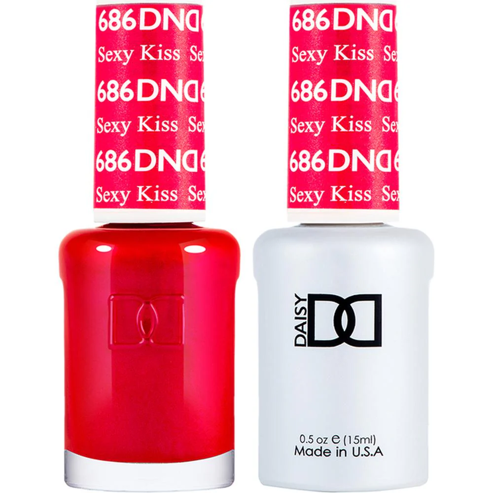 DND Duo - #686 Sexy Kiss / Soak-Off Gel Polish 0.5 oz. + Nail Lacquer 0.5 oz.