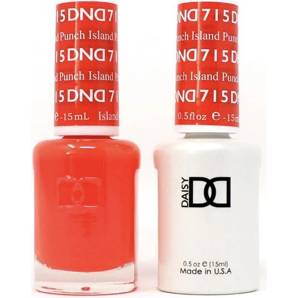 DND Duo - #715 Island Punch / Soak-Off Gel Polish 0.5 oz. + Nail Lacquer 0.5 oz.