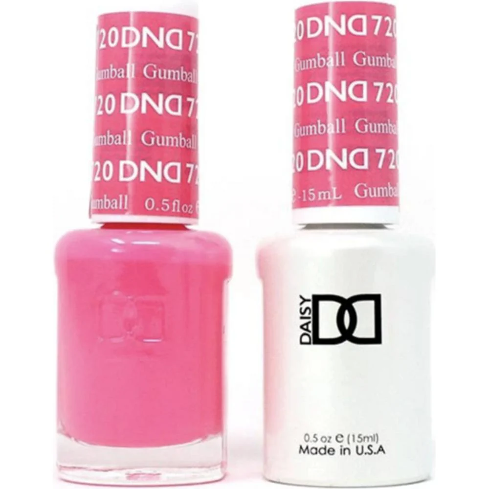 DND Duo - #720 Gumball / Soak-Off Gel Polish 0.5 oz. + Nail Lacquer 0.5 oz.