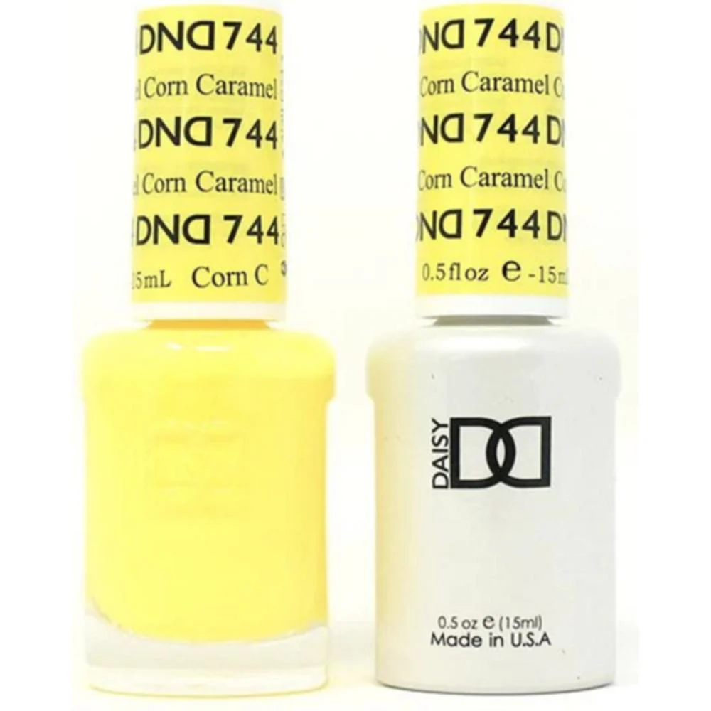 DND Duo - #744 Caramel Corn / Soak-Off Gel Polish 0.5 oz. + Nail Lacquer 0.5 oz.