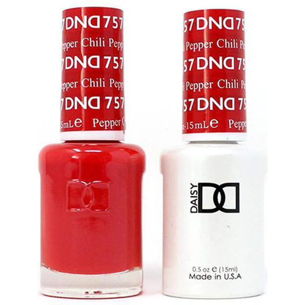 DND Duo - #757 Chili Pepper / Soak-Off Gel Polish 0.5 oz. + Nail Lacquer 0.5 oz.