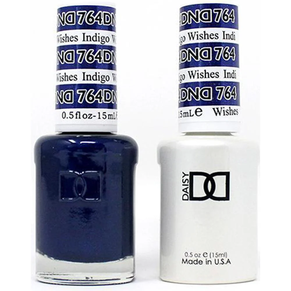 DND Duo - #764 Indigo Wishes / Soak-Off Gel Polish 0.5 oz. + Nail Lacquer 0.5 oz.