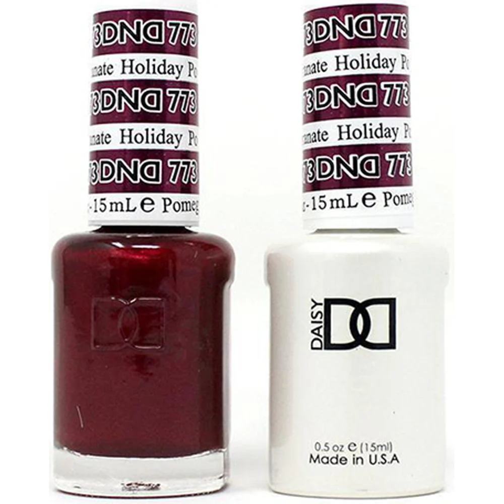 DND Duo - #773 Holiday Pomegranate / Soak-Off Gel Polish 0.5 oz. + Nail Lacquer 0.5 oz.