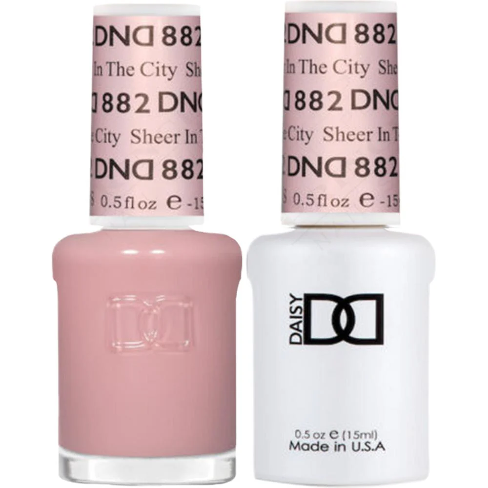 DND Duo - #882 Sheer In The City / Soak-Off Gel Polish 0.5 oz. + Nail Lacquer 0.5 oz.