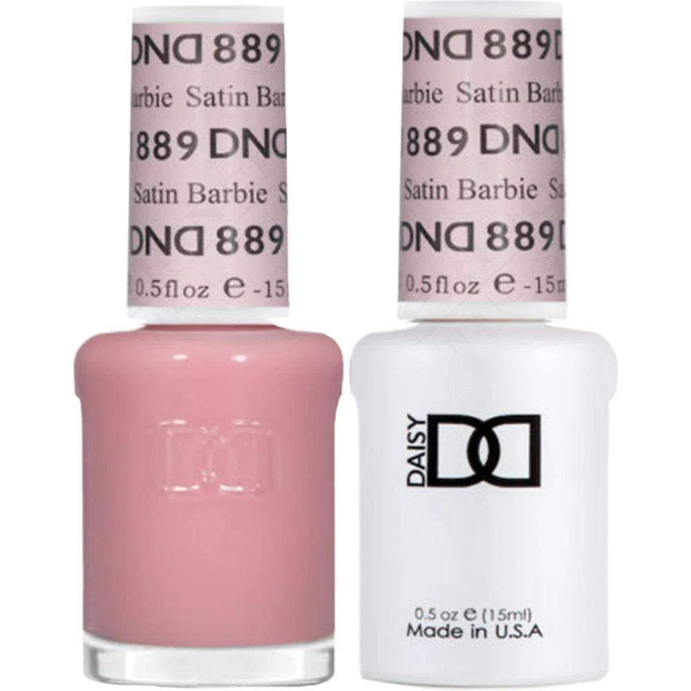 DND Duo - #889 Satin Barbie / Soak-Off Gel Polish 0.5 oz. + Nail Lacquer 0.5 oz.