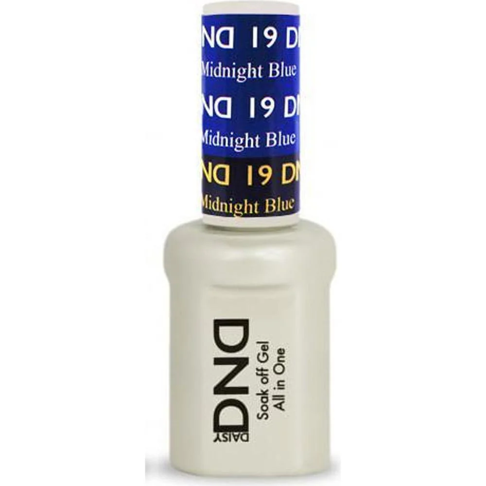 DND Mood Gel - Soak-Off Gel Polish - DND#19 Light To Midnight Blue / 0.5 oz.