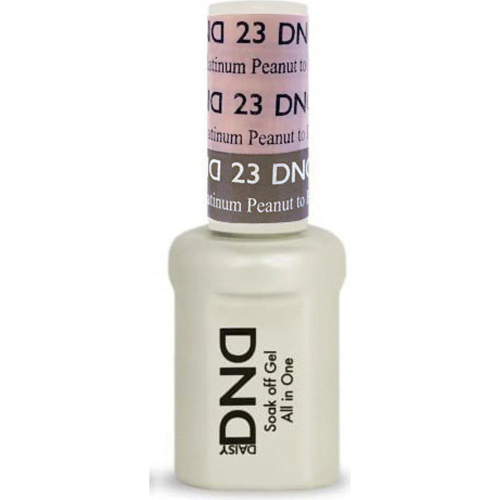 DND Mood Gel - Soak-Off Gel Polish - DND#23 Peanut To Platinum / 0.5 oz.
