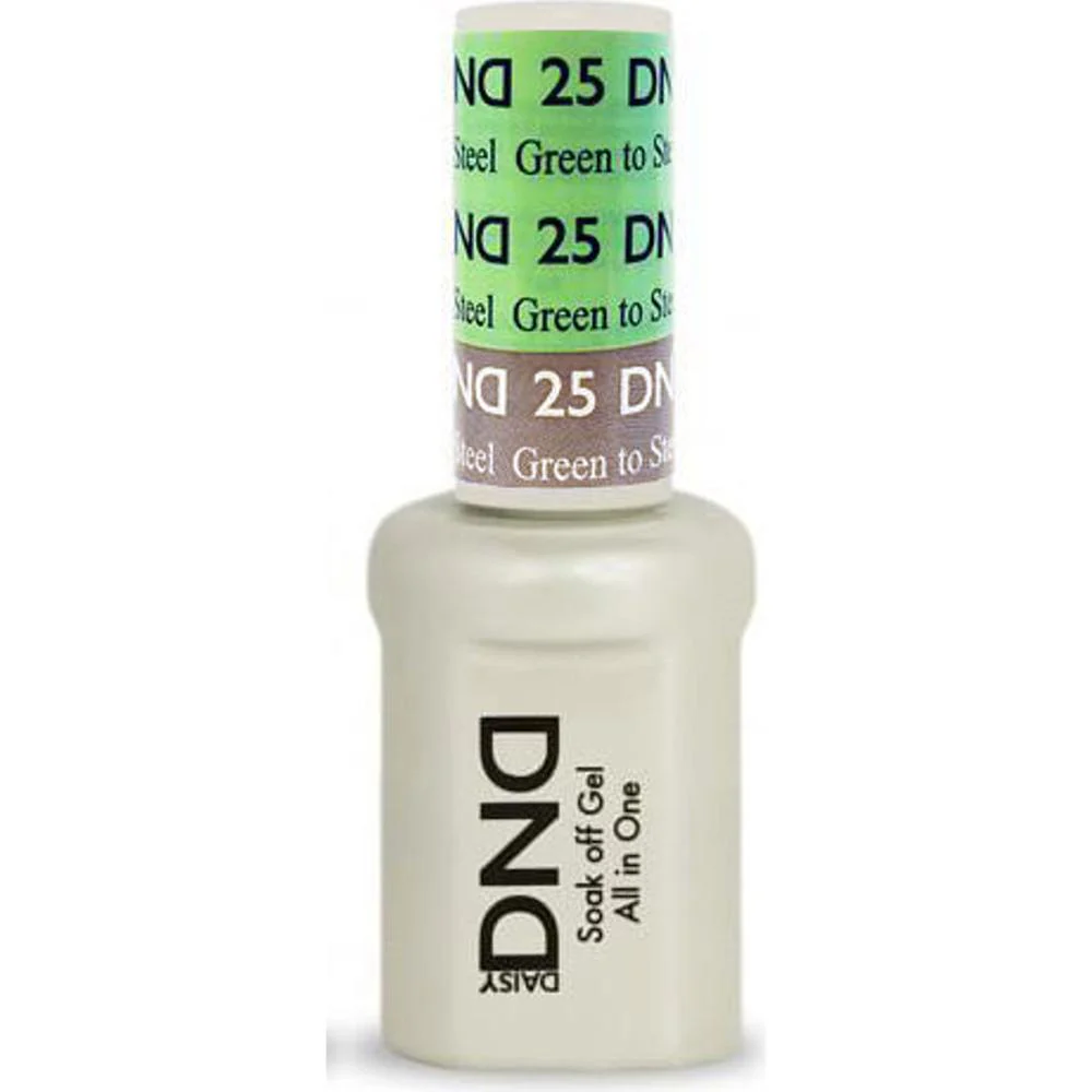 DND Mood Gel - Soak-Off Gel Polish - DND#25 Green To Steel / 0.5 oz.