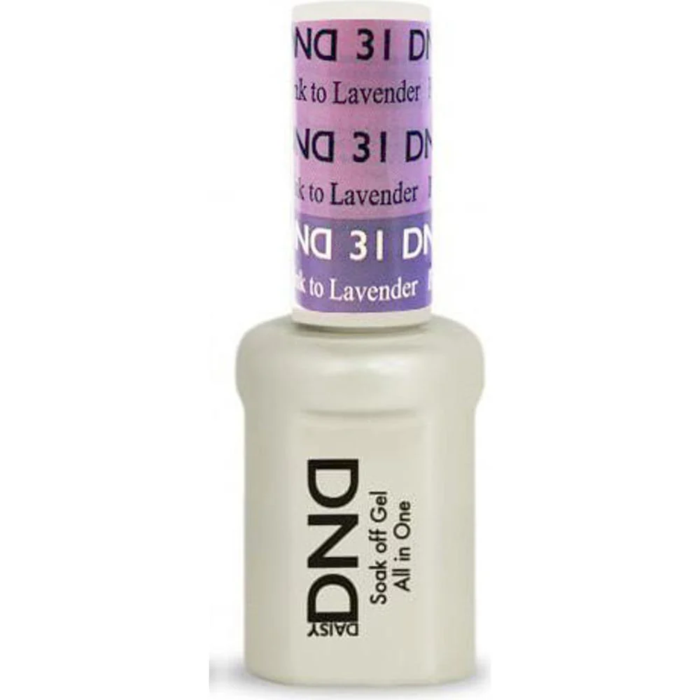 DND Mood Gel - Soak-Off Gel Polish - DND#31 Purple Pink To Lavender / 0.5 oz.