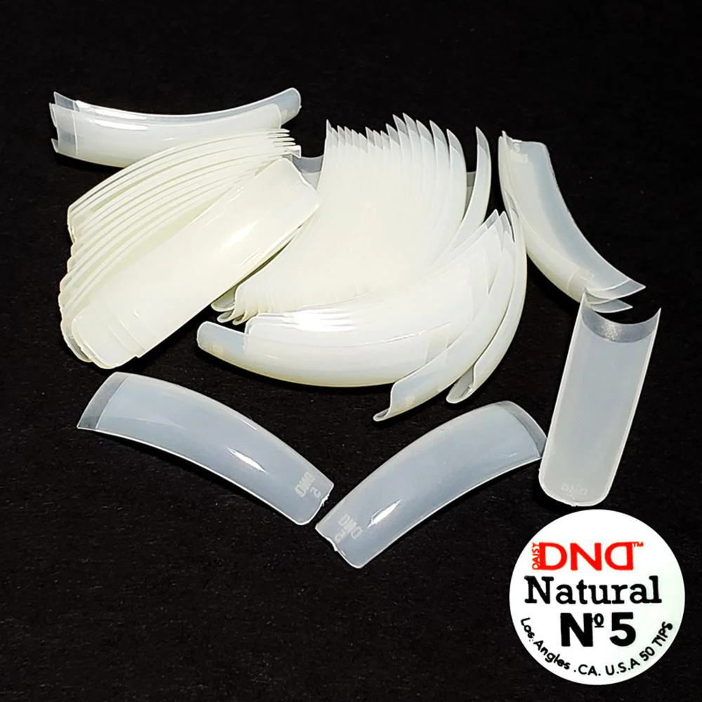 DND Natural Tip Big Bag/100 Bags x 50 Pieces (One Size). Choose Size #0 - #10