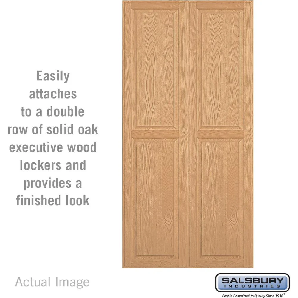 Double End Side Panel - for 21 Inch Deep Solid Oak Executive Wood Locker by Salsbury - Image 3