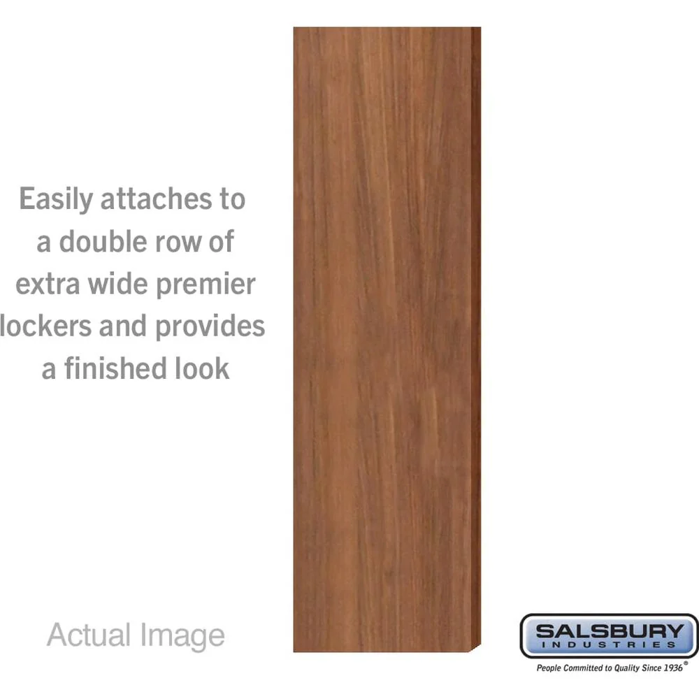 Double End Side Panel - for 24 Inch Deep Premier Wood Locker - without Sloping Hood by Salsbury - Image 4
