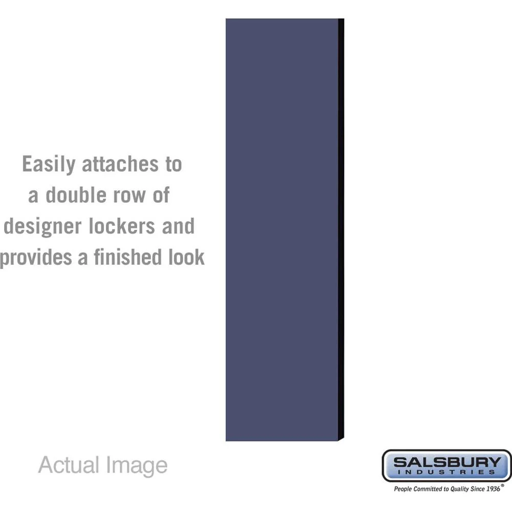 Double End Side Panel - for 5 Feet High - 15 Inch Deep Designer Wood Locker - without Sloping Hood by Salsbury - Image 3