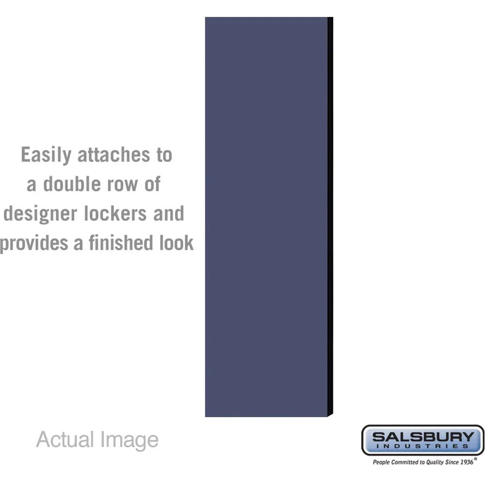 Double End Side Panel - for 5 Feet High - 18 Inch Deep Designer Wood Locker - without Sloping Hood by Salsbury - Image 3