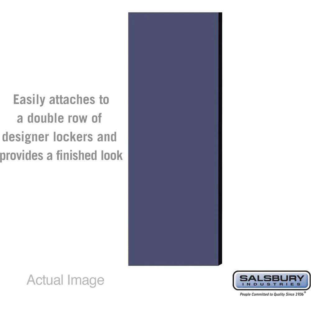 Double End Side Panel - for 5 Feet High - 21 Inch Deep Designer Wood Locker - without Sloping Hood by Salsbury - Image 3