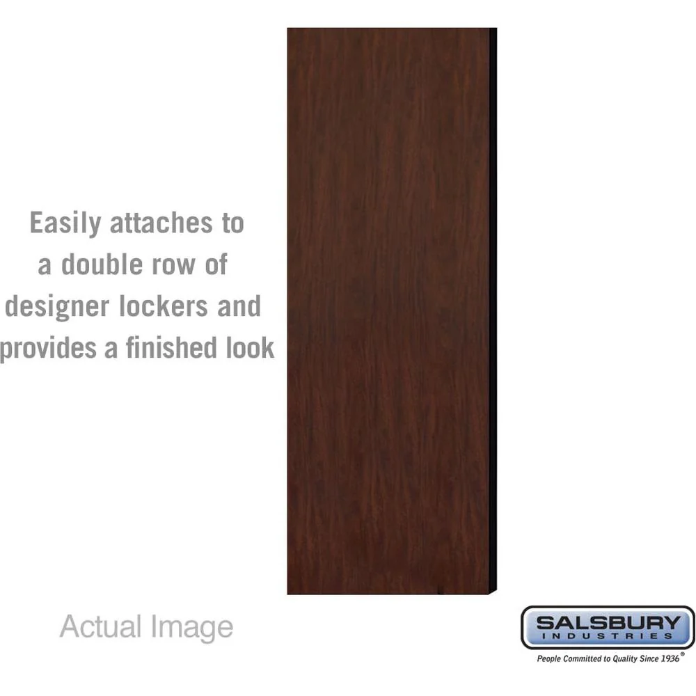 Double End Side Panel - for 5 Feet High - 21 Inch Deep Designer Wood Locker - without Sloping Hood by Salsbury - Image 6