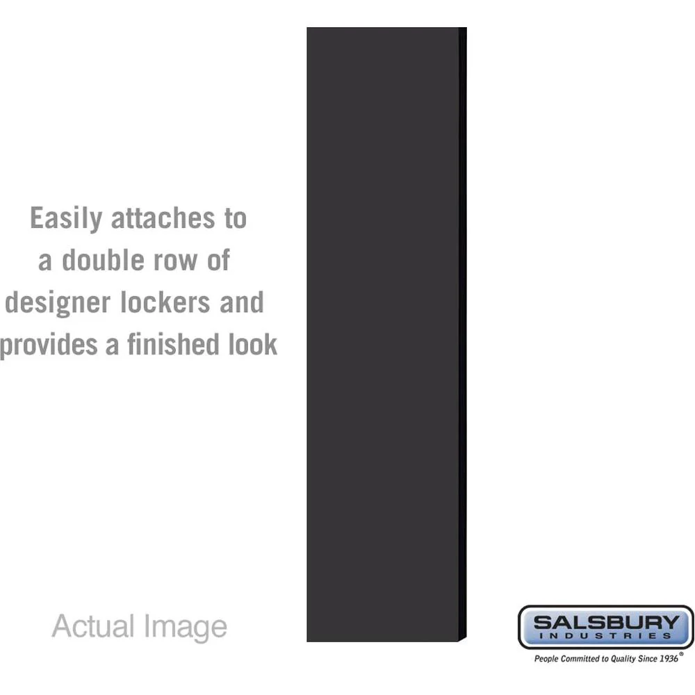 Double End Side Panel - for 6 Feet High - 15 Inch Deep Designer Wood Locker - without Sloping Hood by Salsbury