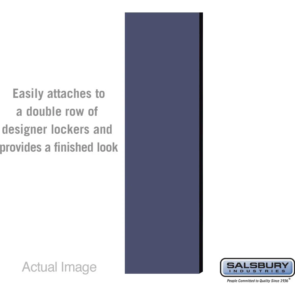 Double End Side Panel - for 6 Feet High - 18 Inch Deep Designer Wood Locker - without Sloping Hood by Salsbury - Image 3