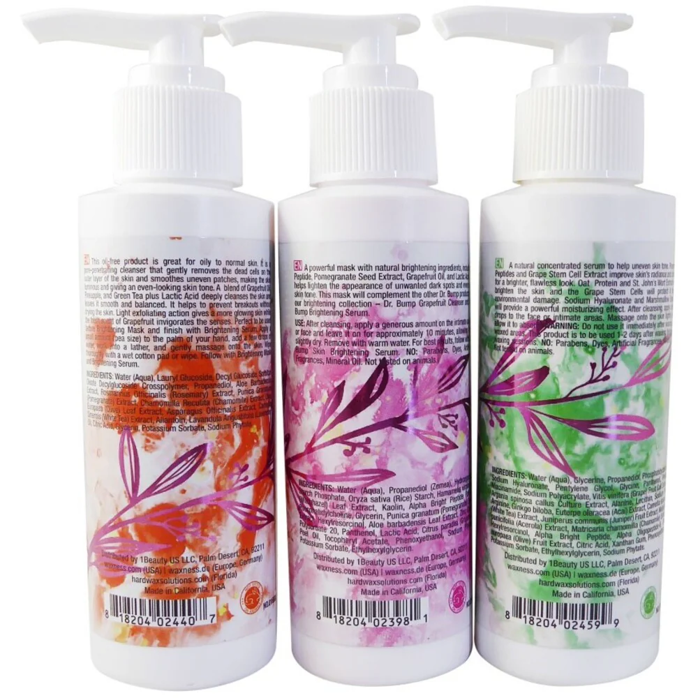 Dr. Bump 3 Step Natural Between Waxing Intimate - Facial Brightening Treatment Kit / Case of 2 Kits - Image 2