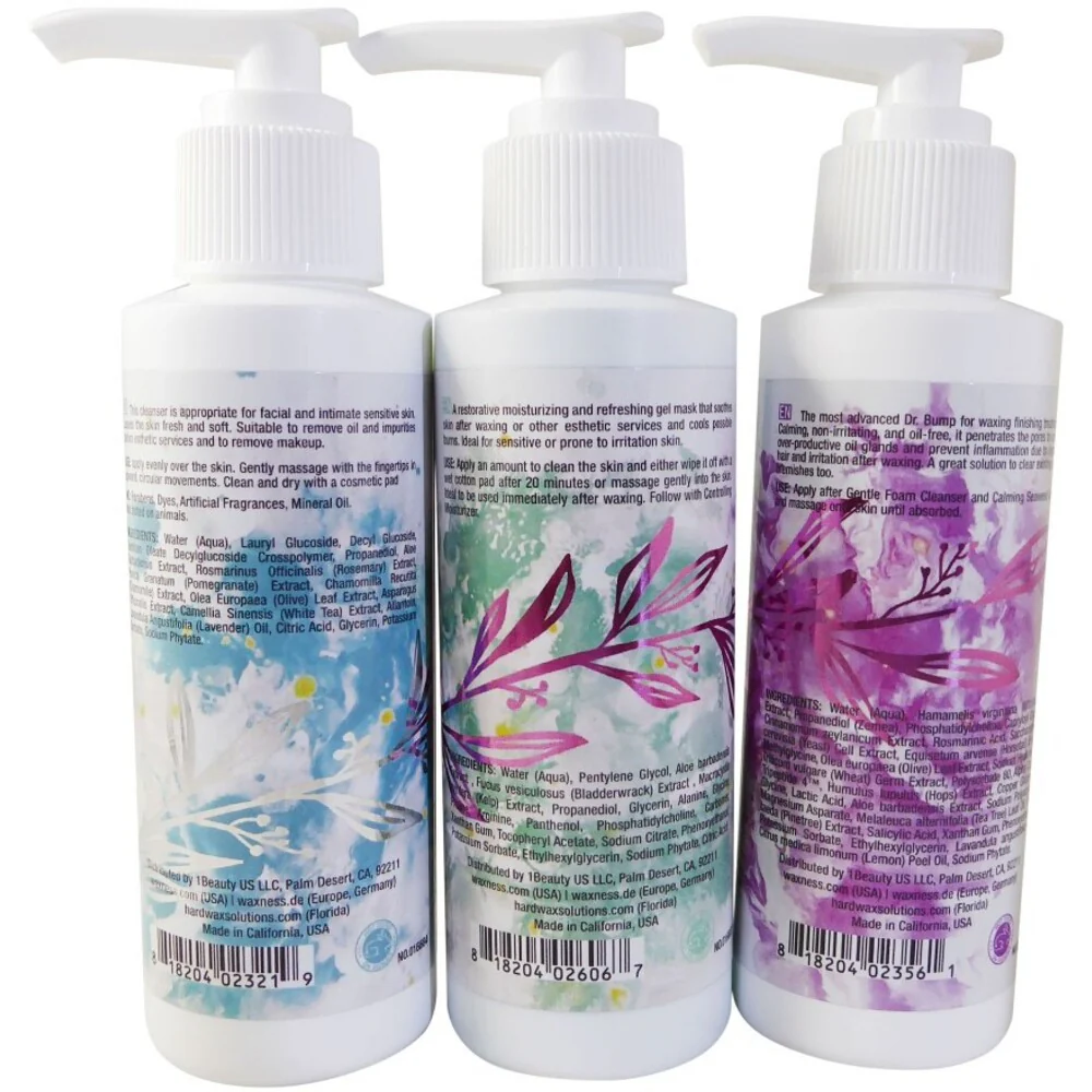 Dr. Bump 3 Step Natural Post Waxing Intimate - Facial Treatment Kit / Case of 2 Kits - Image 2