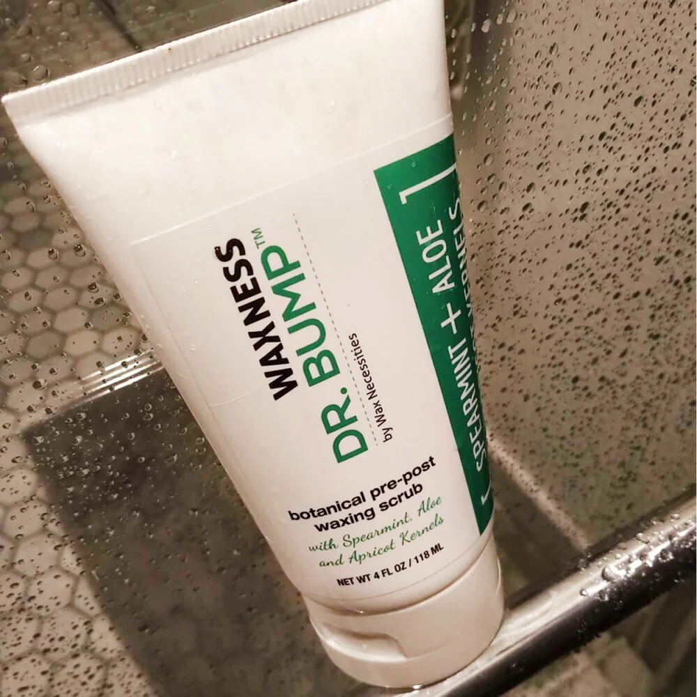 Dr. Bump Botanical Pre-Post Waxing Scrub / Spearmint + Aloe + Apricot Kernels / PRE-POST WAX CARE / Case of (12 Units) - 4 fl. oz. - 118 mL. Each - Image 4