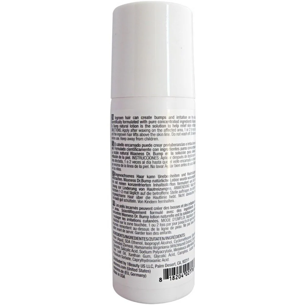 Dr. Bump Natural Ingrown Hair Body Lotion Roll-On / Witch Hazel + Tea Tree / AFTER WAX CARE / Case of (10 Units) - 3 fl. oz. - 88 mL. Each - Image 3