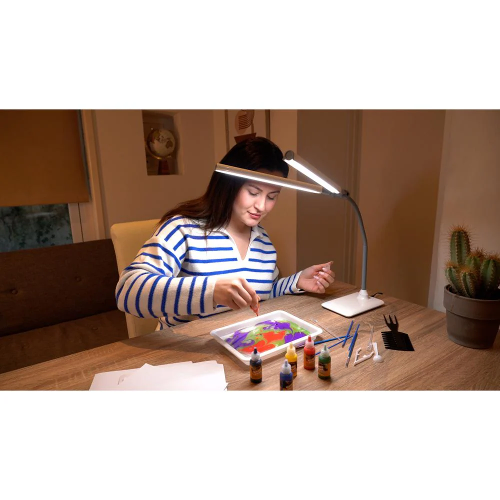 DuoPro Double Shade Table Lamp - LED Flexible Anti-Glare - Image 9