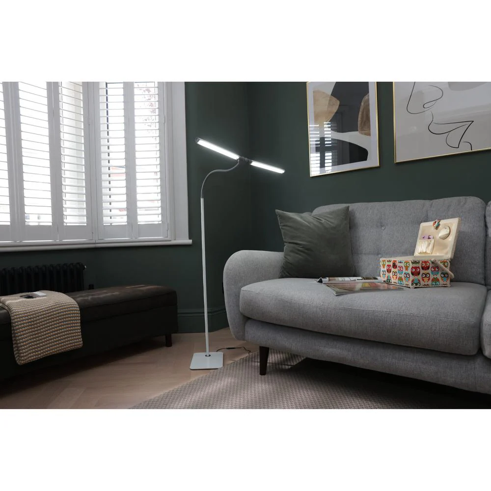 DuoPro Double Shade Floor Lamp - LED Flexible Anti-Glare - Image 7