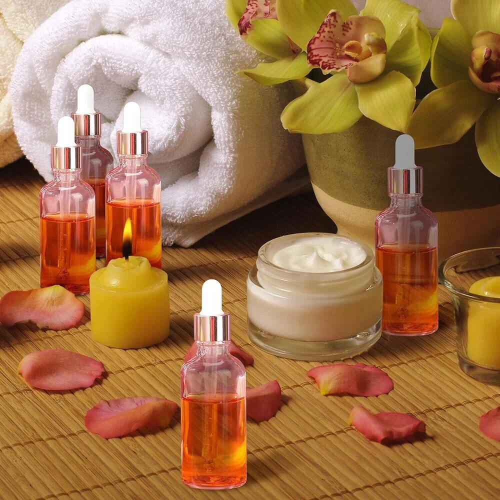 Elegant Pink 2 oz. Glass Dropper Bottles for Spa & Salon / Case of 50 - Image 4