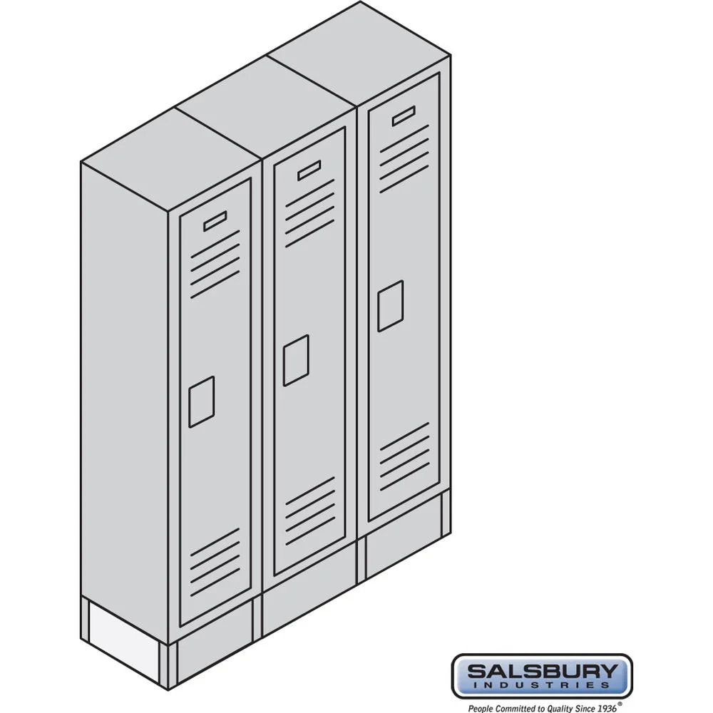 End Base - for 12 Inch Deep Metal Locker by Salsbury - Image 2